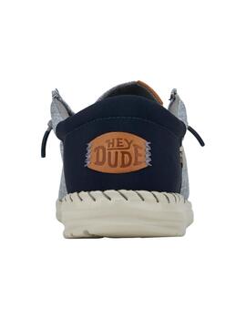 Zapatillas Hey Dude Wally Funk Nylon Craft Hombre Marino