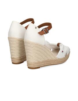 Alpargatas Tommy Basic Open Toehigh Wedge Mujer Beige