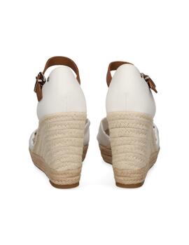 Alpargatas Tommy Basic Open Toehigh Wedge Mujer Beige