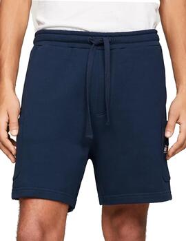 Pantalón corto Tommy Navy Cargo Hombre Azul