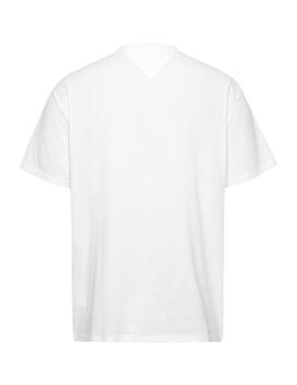 Camiseta Tommy Regular Spray Hombre Blanco