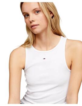 Tommy Hilfiger Top Essential Mujer Blanco
