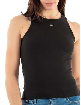 Tommy Hilfiger Top Essential Mujer Negro
