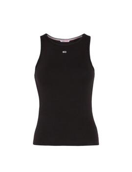 Tommy Hilfiger Top Essential Mujer Negro