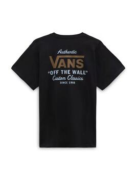 Camiseta Vans ST Classic Black Hombre Negro