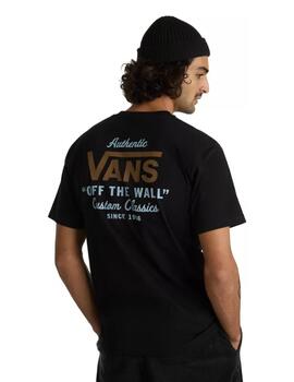 Camiseta Vans ST Classic Black Hombre Negro