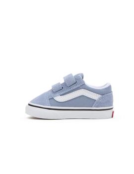 Zapatillas Old Skool Velcro Niño Azul