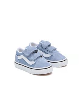 Zapatillas Old Skool Velcro Niño Azul