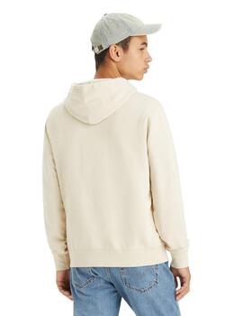 Sudadera Levis  Hombre Crema