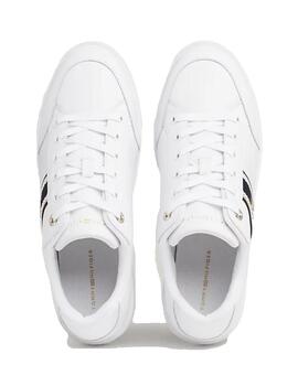 Zapatillas Tommy Webbing Court Mujer Blanco