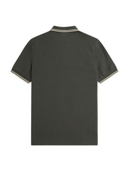 Polo Fred Perry Twin Tipped Hombre Verde