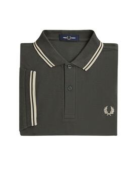 Polo Fred Perry Twin Tipped Hombre Verde