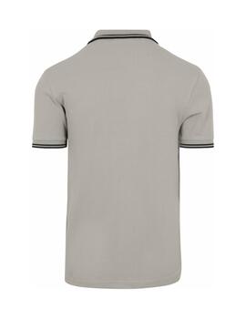 Polo Fred Perry Twin Tipped Hombre Gris Claro