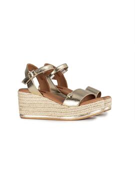 Sandalias Popa Arambol Laminado Mujer Dorado