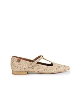 Bailarina Popa Tasos Grabados Mujer Beige