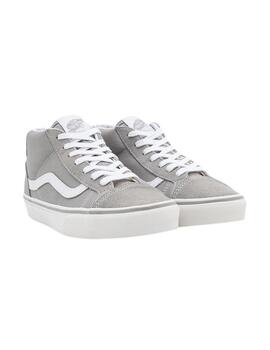 Zapatillas Vans Mid Skool Mujer Gris