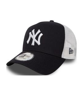 Gorra New Era Clean Trucker 2 Unisex Negro y Blanco