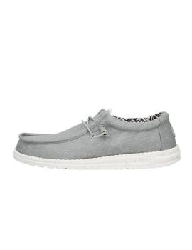 Zapatillas Hey Dude Wally Canvas Hombre Light grey