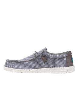 Zapatillas Hey Dude Wally Sports Mesh Grey Hombre Gris