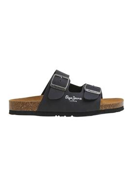 Sandalias Pepe Jeans Bio M Double Velour Hombre Azul Marino