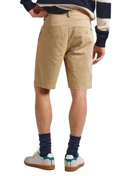 Pantalón Chino Corto Hombre Beige