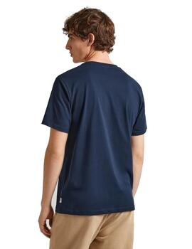 Camiseta Pepe Jeans Claude Hombre Azul