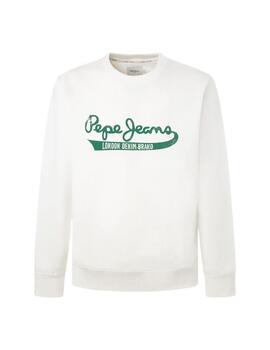 Sudadera Pepe Jeans Roi Off White Hombre Blanco