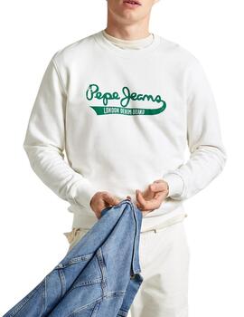 Sudadera Pepe Jeans Roi Off White Hombre Blanco