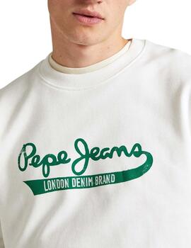 Sudadera Pepe Jeans Roi Off White Hombre Blanco