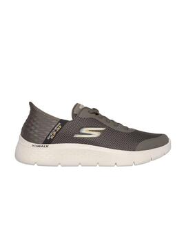 Zapatillas Skechers Go Walk Flex Slip-Ins Hombre Gris Oscuro