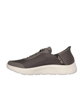 Zapatillas Skechers Go Walk Flex Slip-Ins Hombre Gris Oscuro