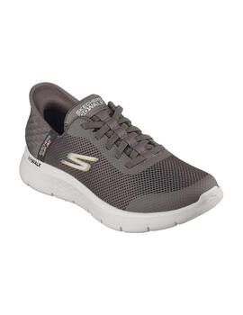 Zapatillas Skechers Go Walk Flex Slip-Ins Hombre Gris Oscuro