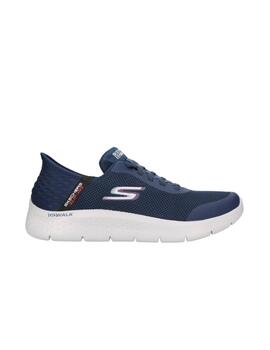 Zapatillas Skechers Go Walk Flex Hands Up Hombre Azul