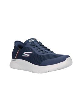 Zapatillas Skechers Go Walk Flex Hands Up Hombre Azul