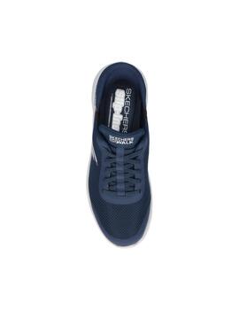 Zapatillas Skechers Go Walk Flex Hands Up Hombre Azul