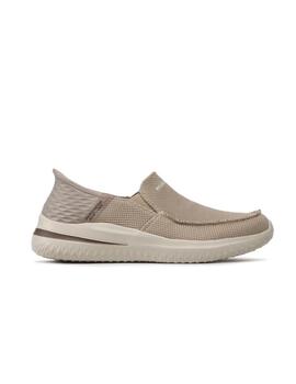 Zapatillas Skechers Delson 3.0 Cabrino Hombre Taupe