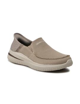 Zapatillas Skechers Delson 3.0 Cabrino Hombre Taupe