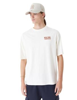 Camiseta New Era New York Yankees Hombre Blanco