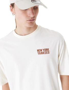 Camiseta New Era New York Yankees Hombre Blanco