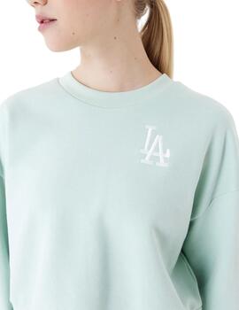 Sudadera New Era Crop LA Dodgers MLB Mujer Verde