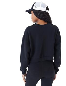 Sudadera New Era Crop New York Yankees Mujer Negro