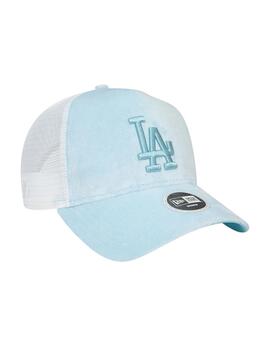 Gorra New Era LA Dodgers Velour A-Frame Trucker Mujer Azul