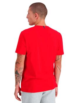 Camiseta Le Coq Sportif Ess Hombre Rojo
