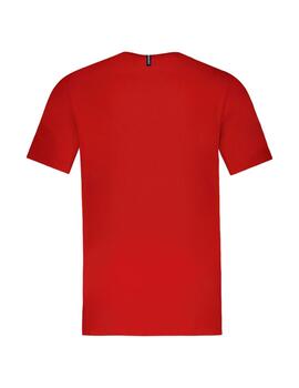 Camiseta Le Coq Sportif Ess Hombre Rojo