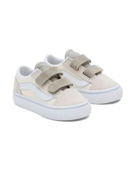 Zapatillas Vans Old Skool V Niño Beige