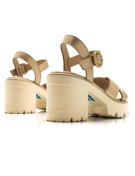 Sandalias Mustang World Champagne Mujer Dorado