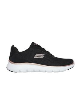 Zapatillas SKechers Flex Appeal Mujer Negro