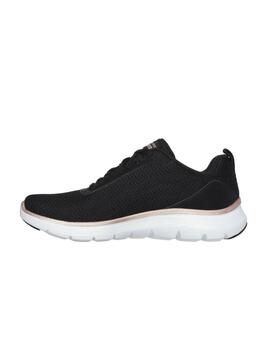 Zapatillas SKechers Flex Appeal Mujer Negro