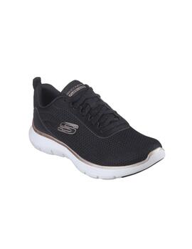 Zapatillas SKechers Flex Appeal Mujer Negro