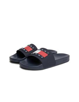 Chanclas Tommy Jeans Pool ESS Hombre Azul